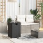 Mesa cubierta para bombona de propano ratán negro 40x40x60 cm de , Mesas de jardín - Ref: Foro24-366294, Precio: 78,54 €, Des...