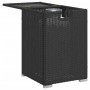 Mesa cubierta para bombona de propano ratán negro 40x40x60 cm de , Mesas de jardín - Ref: Foro24-366294, Precio: 78,54 €, Des...