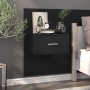 Mesitas de noche de pared 2 unidades negras de , Mesitas de noche - Ref: Foro24-810974, Precio: 73,40 €, Descuento: %