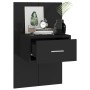 Mesitas de noche de pared 2 unidades negras de , Mesitas de noche - Ref: Foro24-810974, Precio: 73,40 €, Descuento: %