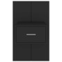 Mesitas de noche de pared 2 unidades negras de , Mesitas de noche - Ref: Foro24-810974, Precio: 73,40 €, Descuento: %