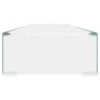 Soporte para TV/Elevador monitor cristal claro 110x30x13 cm de , Muebles TV - Ref: Foro24-244132, Precio: 113,80 €, Descuento: %