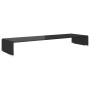 Soporte para TV/Elevador monitor cristal negro 100x30x13 cm de , Muebles TV - Ref: Foro24-244139, Precio: 111,27 €, Descuento: %