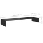Soporte para TV/Elevador monitor cristal negro 100x30x13 cm de , Muebles TV - Ref: Foro24-244139, Precio: 111,27 €, Descuento: %