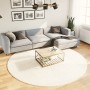 Alfombra de pelo largo moderna crema Ø 240 cm de , Alfombras - Ref: Foro24-375248, Precio: 110,24 €, Descuento: %