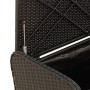 Banco con almacenaje y cojín ratán sintético negro 115x51x52 cm de , Bancos de jardín - Ref: Foro24-365727, Precio: 163,94 €,...