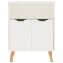 Aparador de madera de ingeniería blanco brillo 60x30x72 cm de vidaXL, Aparadores - Ref: Foro24-326828, Precio: 77,43 €, Descu...