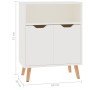 Aparador de madera de ingeniería blanco brillo 60x30x72 cm de vidaXL, Aparadores - Ref: Foro24-326828, Precio: 77,43 €, Descu...