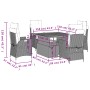 Set de muebles jardín 5 pzas con cojines ratán sintético negro de , Conjuntos de jardín - Ref: Foro24-3277449, Precio: 649,24...