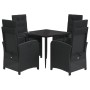 Set de muebles jardín 5 pzas con cojines ratán sintético negro de , Conjuntos de jardín - Ref: Foro24-3212311, Precio: 515,29...