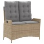 Set de comedor jardín con cojines 4 pzas ratán sintético beige de , Conjuntos de jardín - Ref: Foro24-3277489, Precio: 563,74...