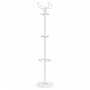 Perchero con paragüero hierro recubierto en polvo blanco 180 cm de , Percheros para sombreros y abrigos - Ref: Foro24-377102,...