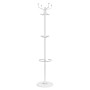 Perchero con paragüero hierro recubierto en polvo blanco 180 cm de , Percheros para sombreros y abrigos - Ref: Foro24-377102,...