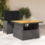 Set comedor de jardín 2 pzas con cojines ratán sintético negro de , Conjuntos de jardín - Ref: Foro24-3277331, Precio: 288,44...