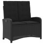 Set comedor de jardín 2 pzas con cojines ratán sintético negro de , Conjuntos de jardín - Ref: Foro24-3277331, Precio: 288,44...