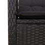Set comedor de jardín 2 pzas con cojines ratán sintético negro de , Conjuntos de jardín - Ref: Foro24-3277331, Precio: 288,44...