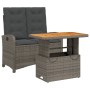 Juego de comedor jardín 2 pzas con cojines ratán sintético gris de , Conjuntos de jardín - Ref: Foro24-3277346, Precio: 238,6...