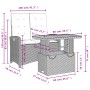 Juego de comedor jardín 2 pzas con cojines ratán sintético gris de , Conjuntos de jardín - Ref: Foro24-3277346, Precio: 238,6...