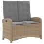 Set de comedor jardín con cojines 4 pzas ratán sintético beige de , Conjuntos de jardín - Ref: Foro24-3277371, Precio: 531,63...