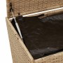 Caja de almacenaje jardín con ruedas ratán PE beige mezcla 190L de , Cajas de almacenaje para exteriores - Ref: Foro24-365327...