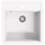 Fregadero de cocina de granito con un seno blanco de , Fregaderos - Ref: Foro24-144857, Precio: 190,15 €, Descuento: %