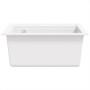 Fregadero de cocina de granito con un seno blanco de , Fregaderos - Ref: Foro24-144857, Precio: 190,15 €, Descuento: %