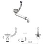 Fregadero de cocina de granito con un seno blanco de , Fregaderos - Ref: Foro24-144857, Precio: 190,15 €, Descuento: %