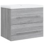 Mueble de baño con lavabo madera contrachapada gris Sonoma de , Tocadores de baño - Ref: Foro24-3120180, Precio: 165,13 €, De...