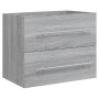 Mueble de baño con lavabo madera contrachapada gris Sonoma de , Tocadores de baño - Ref: Foro24-3120180, Precio: 165,13 €, De...