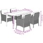 Set comedor de jardín 5 pzas con cojines ratán sintético beige de , Conjuntos de jardín - Ref: Foro24-3211972, Precio: 574,99...