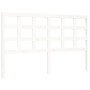 Estructura de cama con cabecero madera maciza blanco 160x200 cm de vidaXL, Camas y somieres - Ref: Foro24-3193997, Precio: 14...