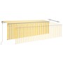 Toldo automático retráctil con persiana 5x3 m amarillo y blanco de , Toldos - Ref: Foro24-3069468, Precio: 509,35 €, Descuent...