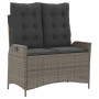 Juego de comedor jardín 2 pzas con cojines ratán sintético gris de , Conjuntos de jardín - Ref: Foro24-3277463, Precio: 312,4...