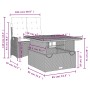 Juego de comedor jardín 2 pzas con cojines ratán sintético gris de , Conjuntos de jardín - Ref: Foro24-3277463, Precio: 312,4...