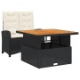 Set comedor de jardín 2 pzas con cojines ratán sintético negro de , Conjuntos de jardín - Ref: Foro24-3277319, Precio: 314,72...