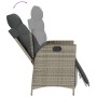 Set comedor de jardín 5 piezas con cojines ratán sintético gris de , Conjuntos de jardín - Ref: Foro24-3213430, Precio: 641,6...