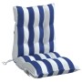 Cojines silla respaldo bajo 4 uds tela Oxford rayas azul blanco de , Cojines para sillas y sofás - Ref: Foro24-377717, Precio...