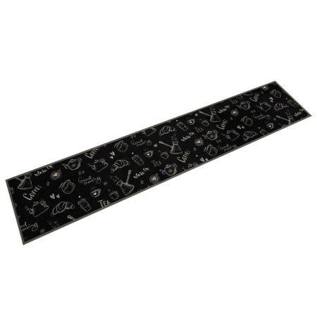 Alfombra de cocina lavable terciopelo Morning negro 60x300 cm de , Felpudos - Ref: Foro24-4005586, Precio: 51,21 €, Descuento: %