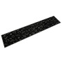 Alfombra de cocina lavable terciopelo Morning negro 60x300 cm de , Felpudos - Ref: Foro24-4005586, Precio: 51,21 €, Descuento: %