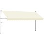 Toldo retráctil de tela y acero crema 400x150 cm de , Toldos - Ref: Foro24-368749, Precio: 99,68 €, Descuento: %