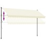 Toldo retráctil de tela y acero crema 400x150 cm de , Toldos - Ref: Foro24-368749, Precio: 99,68 €, Descuento: %