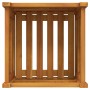 Jardinera con forro madera maciza de acacia 42x42x40 cm de , Maceteros y jardineras - Ref: Foro24-366434, Precio: 60,50 €, De...