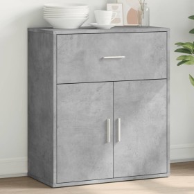 Aparador de madera de ingeniería gris hormigón 60x31x70 cm de , Aparadores - Ref: Foro24-840467, Precio: 71,60 €, Descuento: %