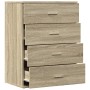 Aparador de madera de ingeniería roble Sonoma 60x39x80 cm de , Aparadores - Ref: Foro24-840529, Precio: 104,47 €, Descuento: %