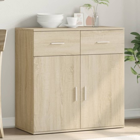 Aparador de madera de ingeniería roble Sonoma 79x38x80 cm de , Aparadores - Ref: Foro24-840522, Precio: 108,77 €, Descuento: %