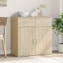Aparador de madera de ingeniería roble Sonoma 79x38x80 cm de , Aparadores - Ref: Foro24-840522, Precio: 108,77 €, Descuento: %