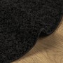 Alfombra peluda de pelo largo moderna PAMPLONA negra Ø 100 cm de , Alfombras - Ref: Foro24-375288, Precio: 30,82 €, Descuento: %