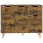 Aparador de madera de ingeniería roble ahumado 90x30x72 cm de vidaXL, Aparadores - Ref: Foro24-326821, Precio: 105,85 €, Desc...