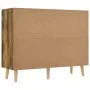 Aparador de madera de ingeniería roble ahumado 90x30x72 cm de vidaXL, Aparadores - Ref: Foro24-326821, Precio: 105,85 €, Desc...