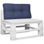 Cojín para sofá de palets tela azul marino 80x40x12 cm de , Cojines para sillas y sofás - Ref: Foro24-378012, Precio: 26,08 €...